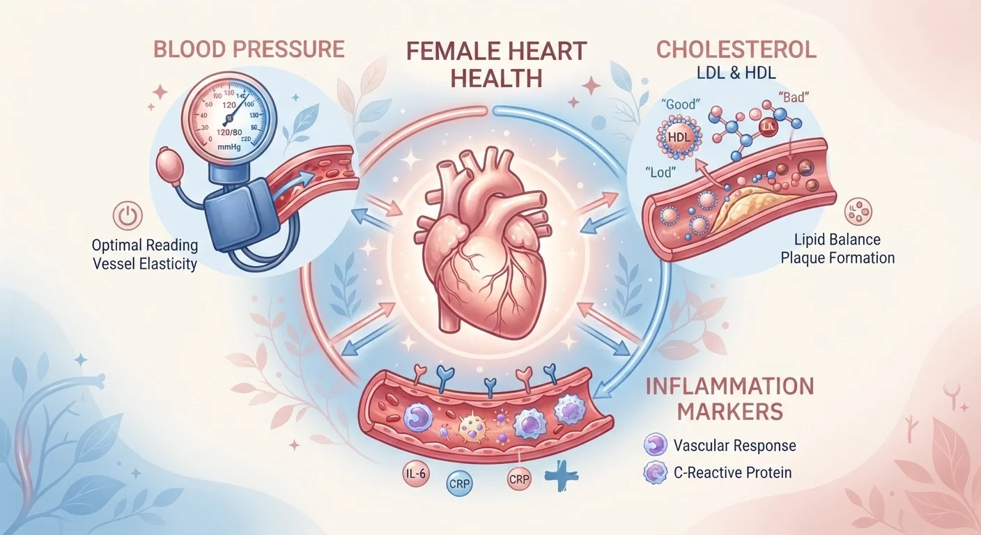 Blood Pressure, Cholesterol, and Inflammation: The Triad Behind Women's Heart Risk
