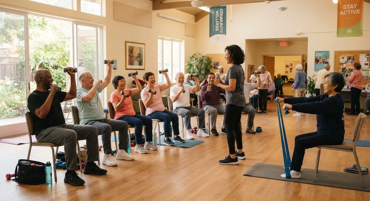 Group Exercise vs. Solo Training for Older Adults