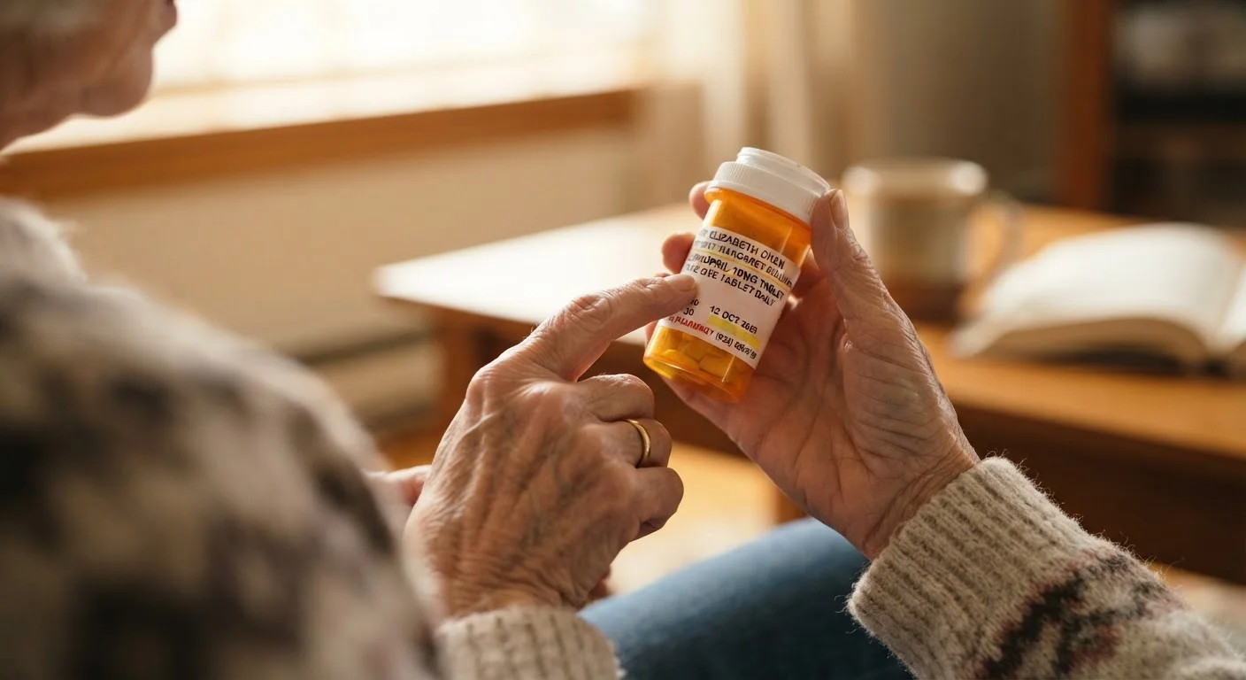 Reading a Medication Label Safely After 60
